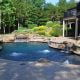 Lagoon Style Pool, Water Features, Fireplace, DC