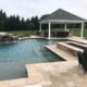 Custom Pool With Pavilion And Waterfall Frederick, MD