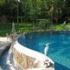Freeform Pool With Paver Patio Clarksville MD