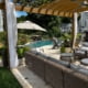 Outdoor living room, pergola, and pool Reisterstown MD