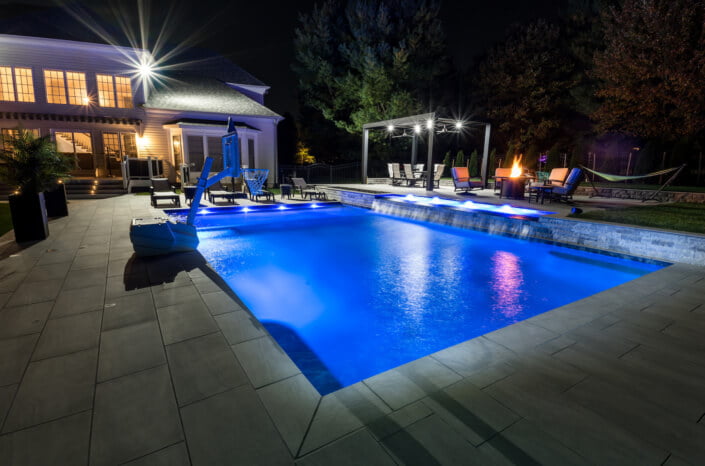 Custom Cocktail Pool With Paver Patio Clarksville MD